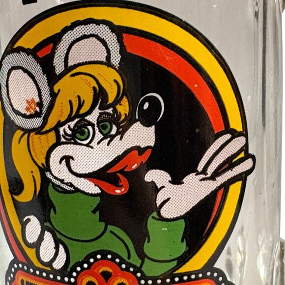VTG 1980s Showbiz Pizza Place MITZI Character Glass Pilsner Mug Drinkware 12 OZ - Picture 4 of 15